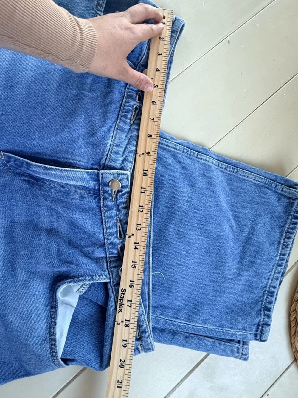 Classic wide Leg Blue Jeans